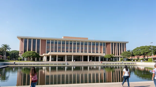 Imagem gerada por IA: Edifício do Congresso Nacional em Brasília, sede da Câmara dos Deputados.
