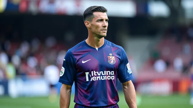 Imagem gerada por IA: Cristiano Ronaldo em campo durante um treino da seleção portuguesa.