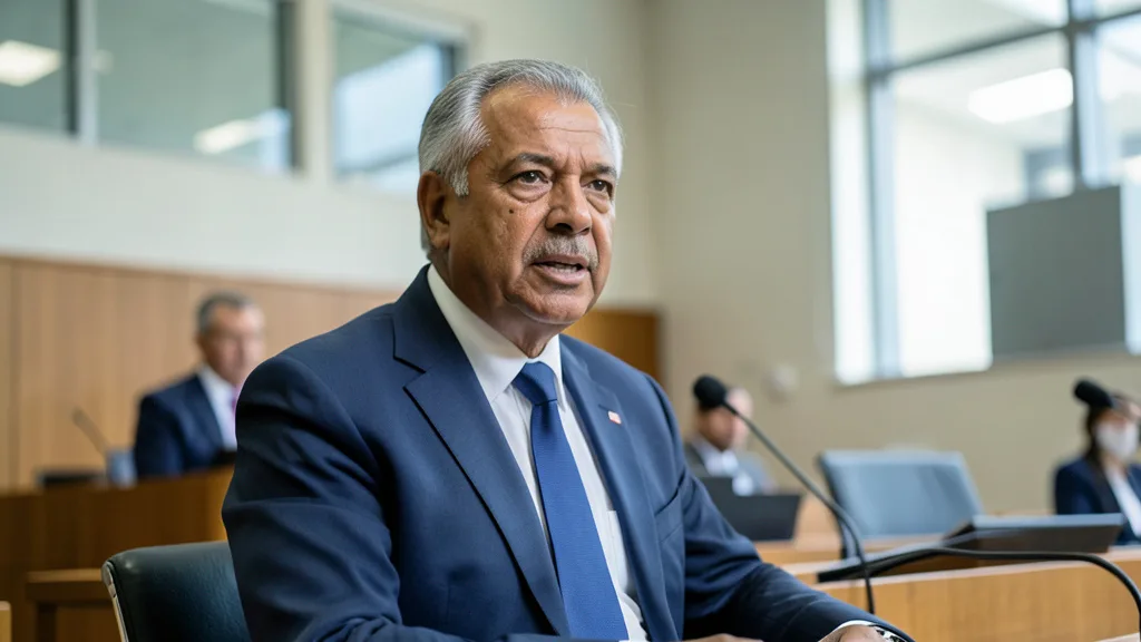 Imagem gerada por IA: Eduardo Braga em sessão no Senado