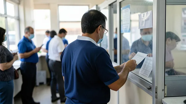 Imagem gerada por IA: Eleitor se prepara para votar em uma seção eleitoral brasileira.