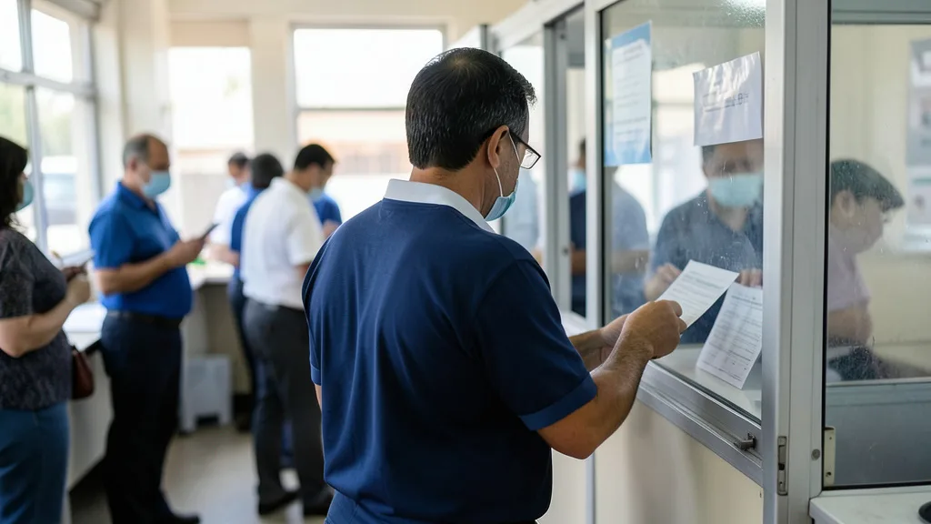 Imagem gerada por IA: Eleitor se prepara para votar em uma seção eleitoral brasileira.