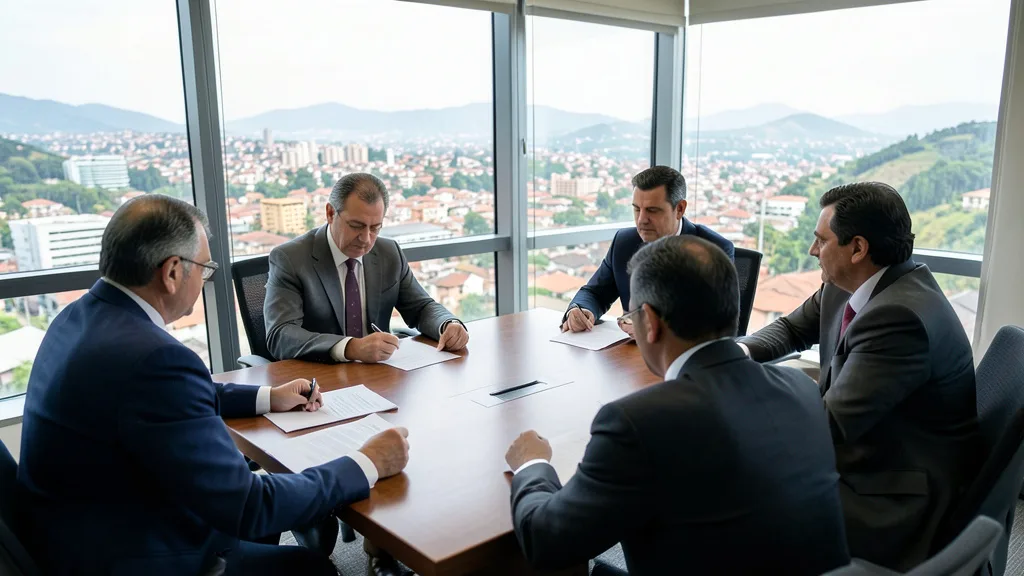 Imagem gerada por IA: Integrantes de uma equipe econômica analisam documentos em uma reunião sobre as contas estaduais.