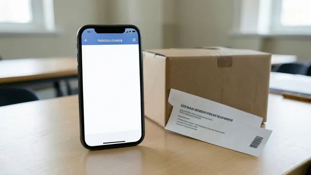 Imagem gerada por IA: Celular ao lado de uma urna e de uma cédula sem marcações.