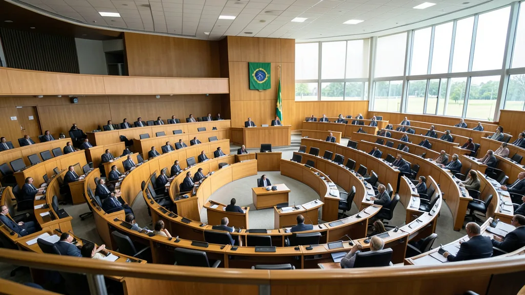 Plenário do Supremo Tribunal Federal durante uma sessão em Brasília.