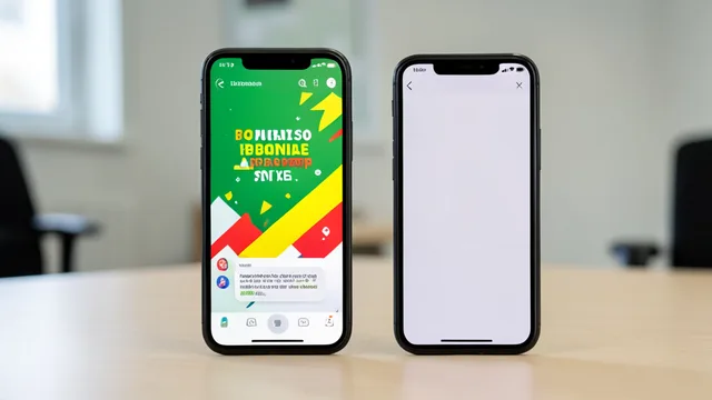 Imagem gerada por IA: Celulares exibem uma imagem de campanha gerada por IA e uma tela de bloqueio.