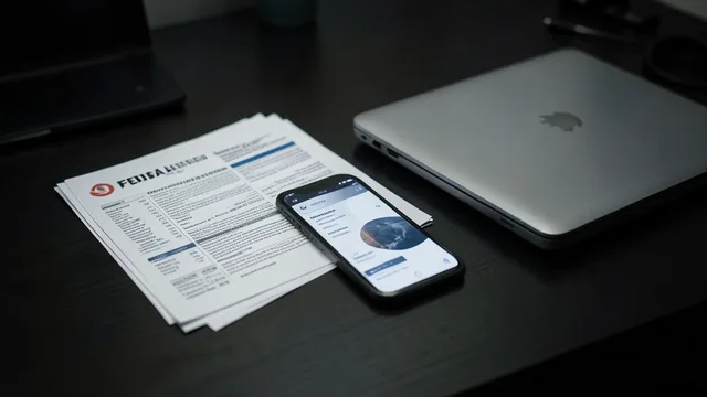 Imagem gerada por IA: Celular e documentos sobre uma mesa representam a investigação de movimentações financeiras.