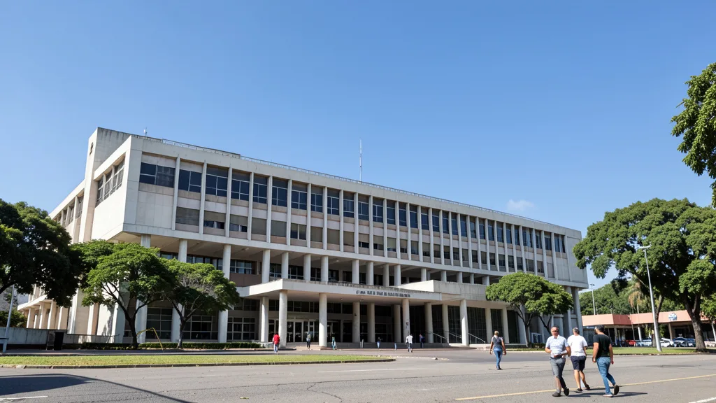 Imagem gerada por IA: Edifício da Câmara dos Deputados, em Brasília.
