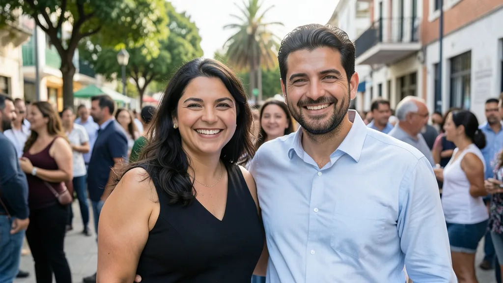 Imagem gerada por IA: Sasha Meneghel e João Lucas juntos em um evento público.