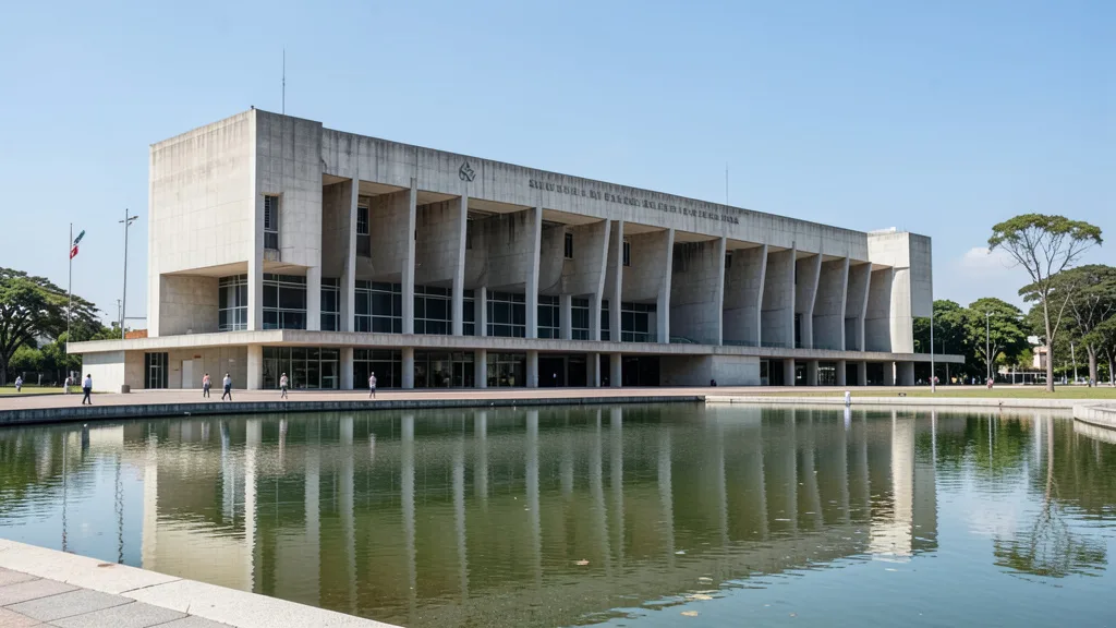 Fachada do Supremo Tribunal Federal, em Brasília, sob a luz do dia.