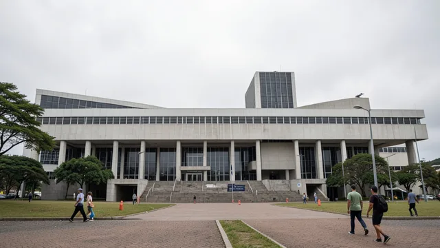 Imagem gerada por IA: Fachada do Superior Tribunal de Justiça, em Brasília.