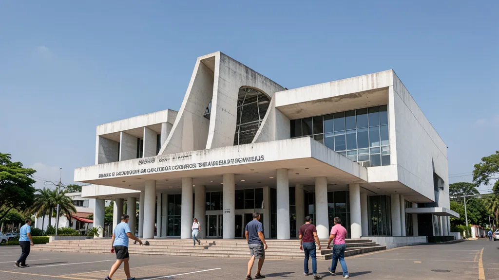 Imagem gerada por IA: Edifício do Tribunal de Contas da União em Brasília.