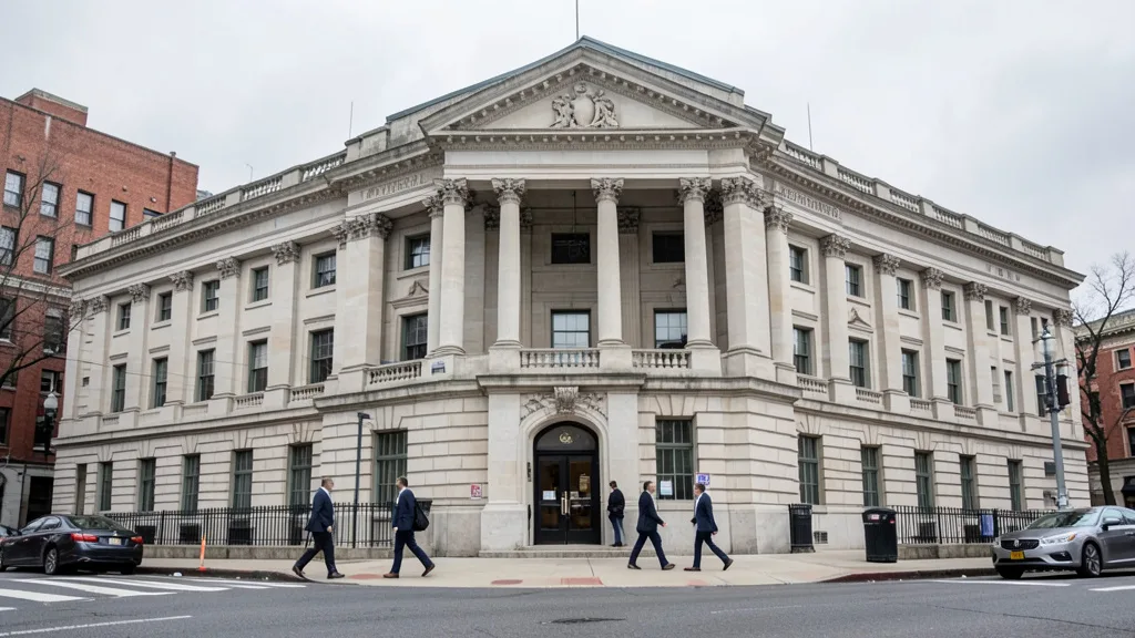 Imagem gerada por IA: Edifício do Departamento do Tesouro dos Estados Unidos em Washington, D.C.