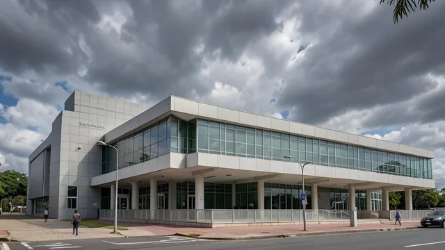 Imagem gerada por IA: Fachada do Tribunal Superior Eleitoral, em Brasília.
