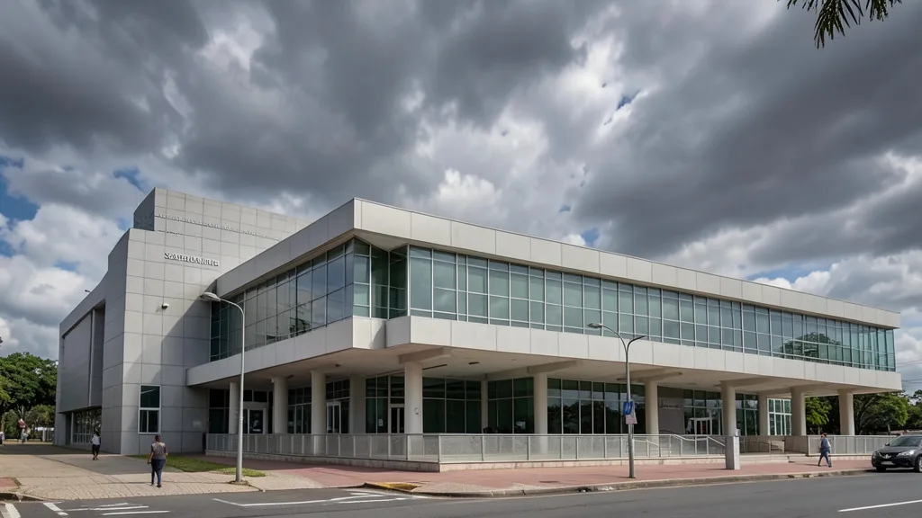 Imagem gerada por IA: Fachada do Tribunal Superior Eleitoral, em Brasília.