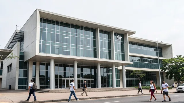 Imagem gerada por IA: Fachada do Tribunal Superior Eleitoral, em Brasília.