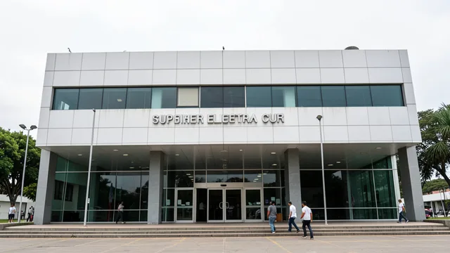 Fachada do Tribunal Superior Eleitoral, em Brasília.