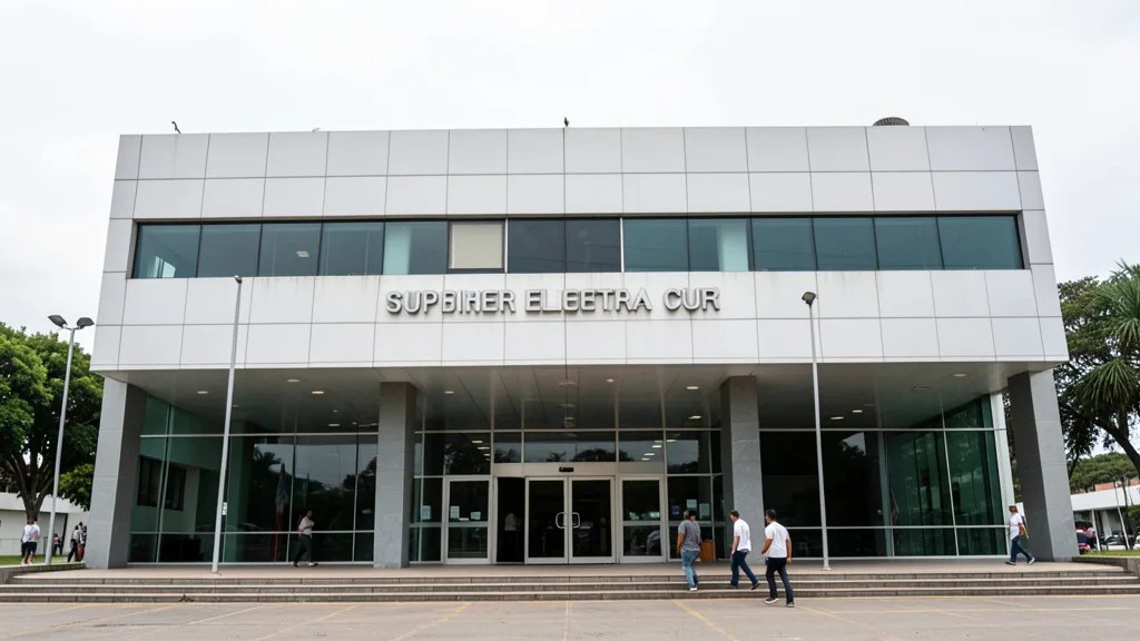 Fachada do Tribunal Superior Eleitoral, em Brasília.