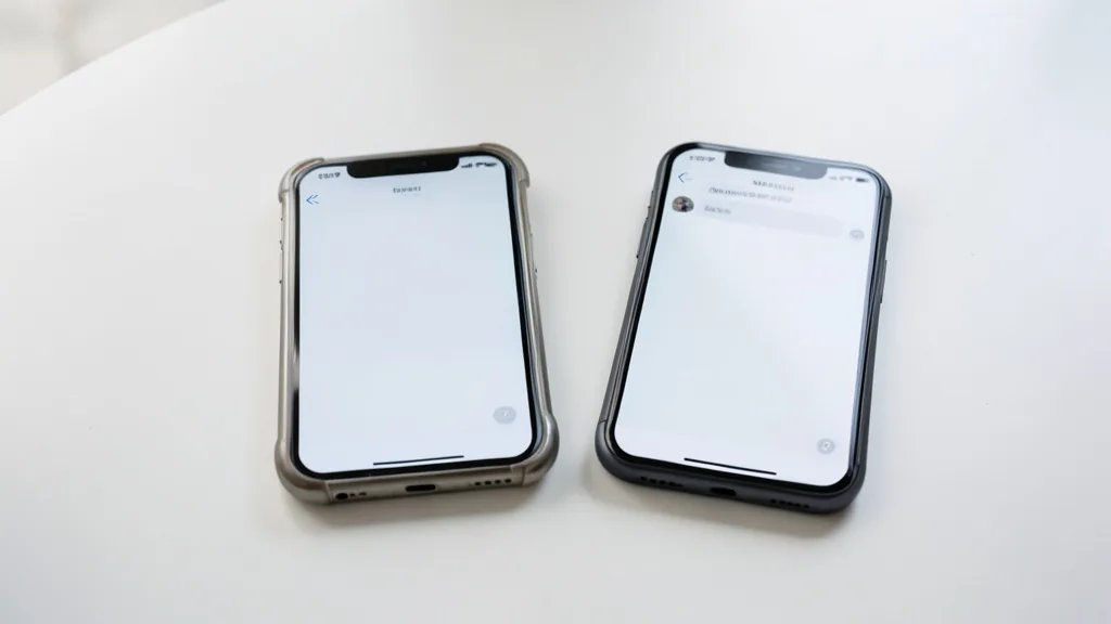 Imagem gerada por IA: Celular antigo ao lado de um aparelho mais novo, representando a mudança nos requisitos do WhatsApp.